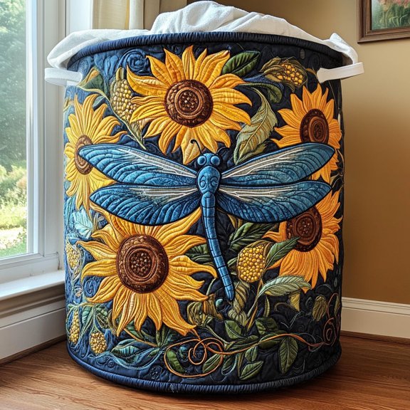 Nature Glow Quilted Laundry Basket, Clothes Hamper Storage BagHousewarming Gift Ideas, Gift For Mom