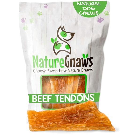 Nature Gnaws Beef Paddywack Tendons for Dogs 5-7" (10 Count) Rawhide-Free Natural Chew Treats