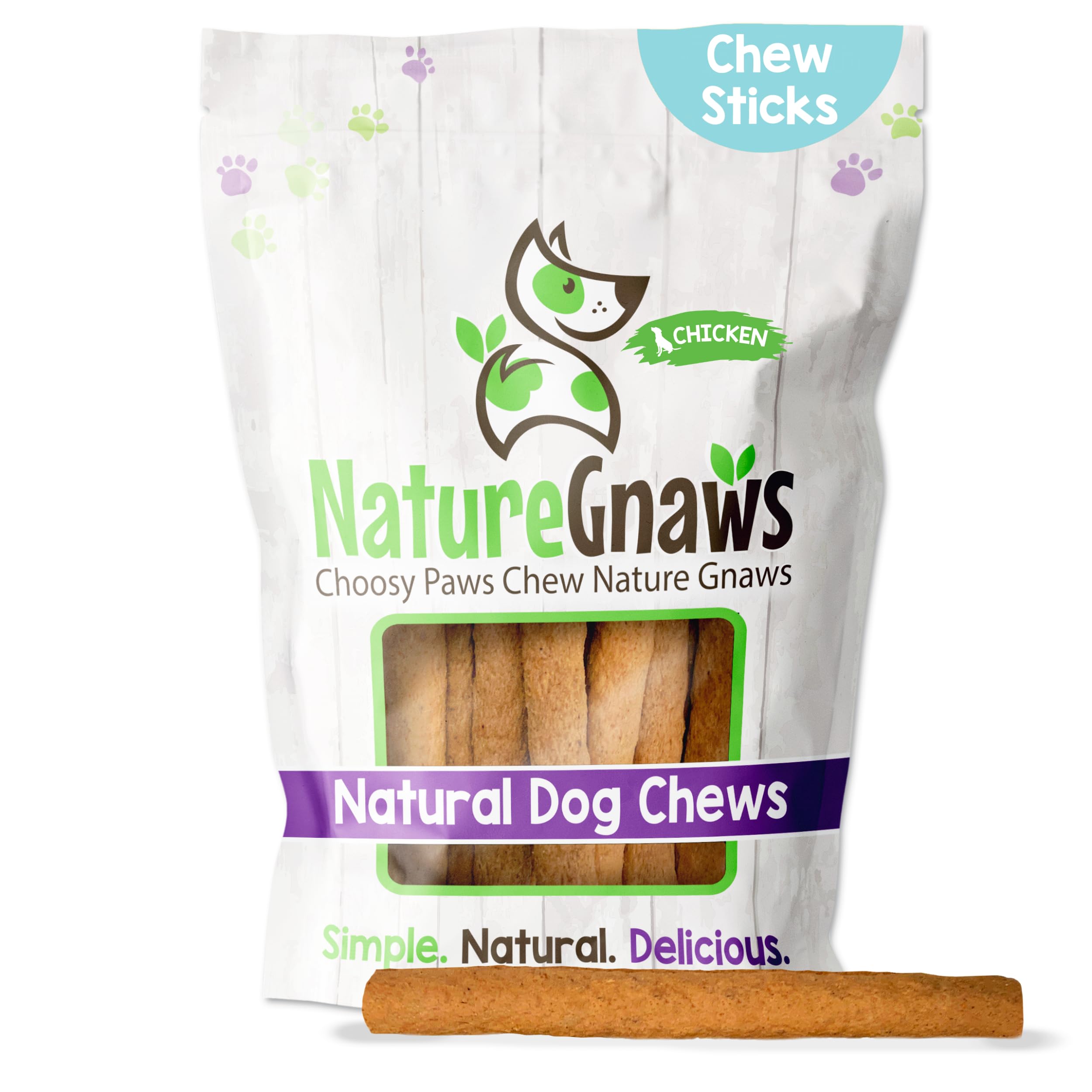 Nature Gnaws Chew OIF8 Sticks for Dogs Premium Natural Dog Treats