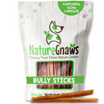 thumbnail image 1 of Nature Gnaws Extra Thin Bully Sticks for Small Dogs 5-6" (25 Count) Rawhide-Free Beef Chew Treats, 1 of 7