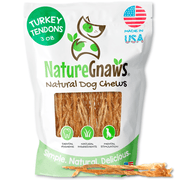 Nature Gnaws Turkey Tendons Natural Dog Chew Treats 3 oz