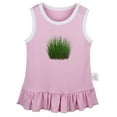 thumbnail image 1 of Nature Grass Pattern Dresses For Baby, Newborn Babies Skirts, Infant Princess Dress, 0-24M Kids Graphic Clothes (Pink Sleeveless Dresses, 0-6 Months), 1 of 4