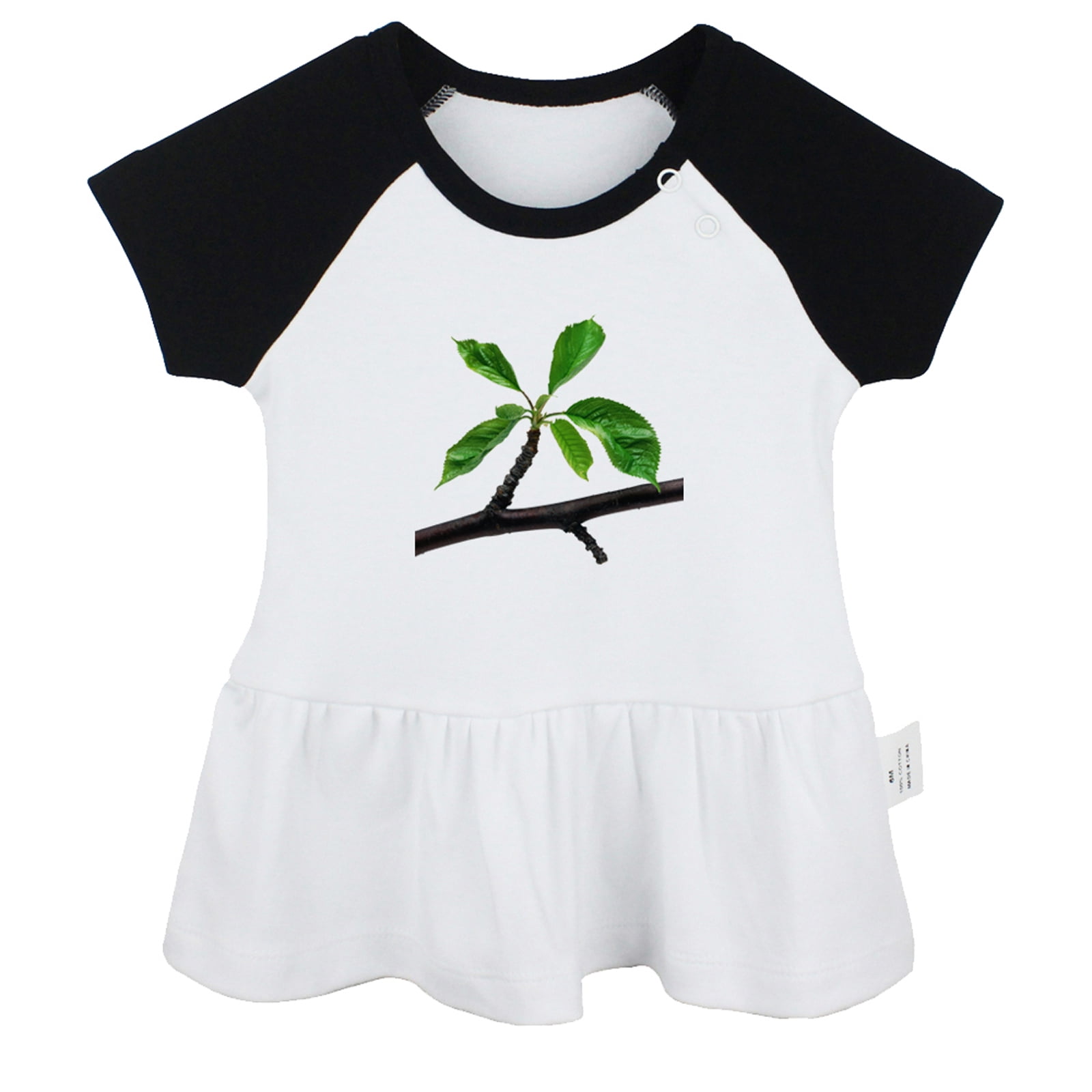 New Baby Girl Summer Dress In Leaves Printed Design main image 0