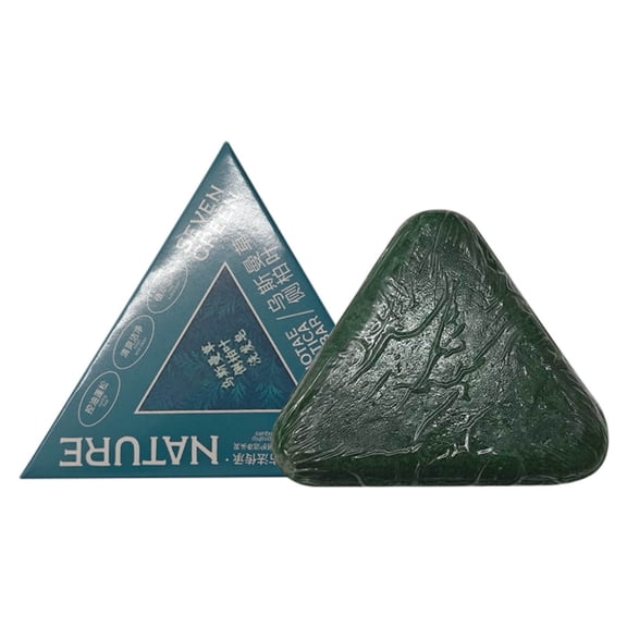 Nature Green Soap Shampoo, Triangle Shampoo Bar, Polygonum Shampoos Soap, Cepress Orientalis Usman Herbal Hair Strengthening Soap, Strengthens Smooths Hair