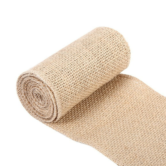 Nature Hessian Jute Burlap Ribbon Rustic Table Runner Crafts Chair Home Wedding Party