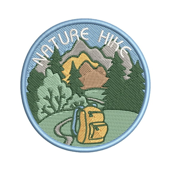 Nature Hike! Scouts Guide Badge Crest Iron On Embroidered Applique Patch