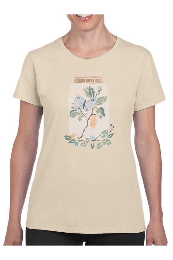 Nature In Jar B T-Shirt Women -June Erica Vess Designs, Female Small