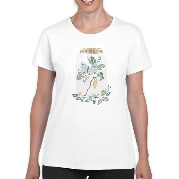 Nature In Jar B T-Shirt Women -June Erica Vess Designs, Female XX-Large