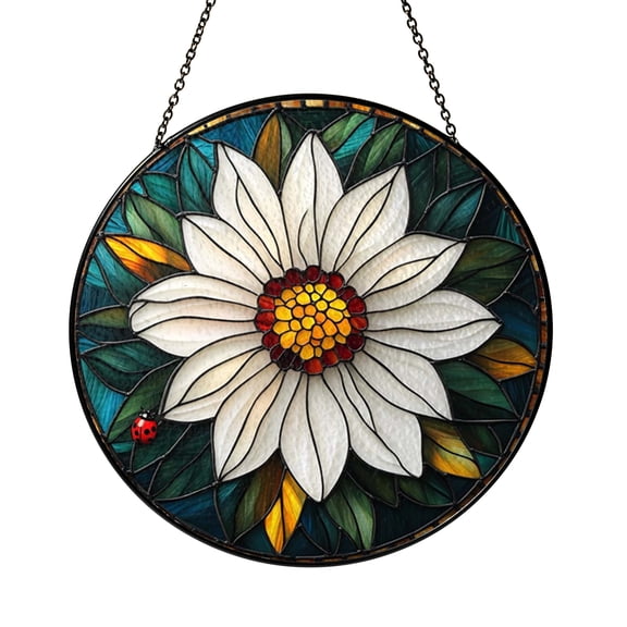 Nature Insect Glass Style Window Hanging – Garden Inspired Decor