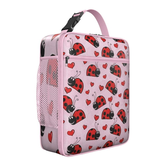 Nature Insect Insulated Lunch Box Student Reusable Lunch Bag Lightweight Portable Lunch Bag School Beach