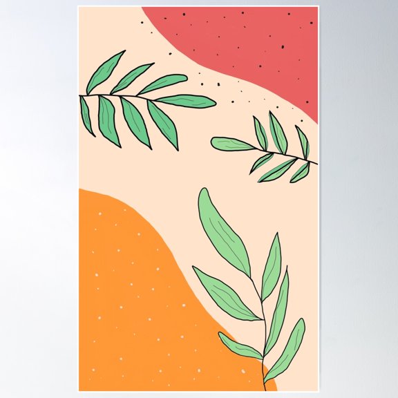 Nature Inside Poster Wall Art, Modern Wall Decor For Living Room Bedroom, 24x36 UNFRAMED