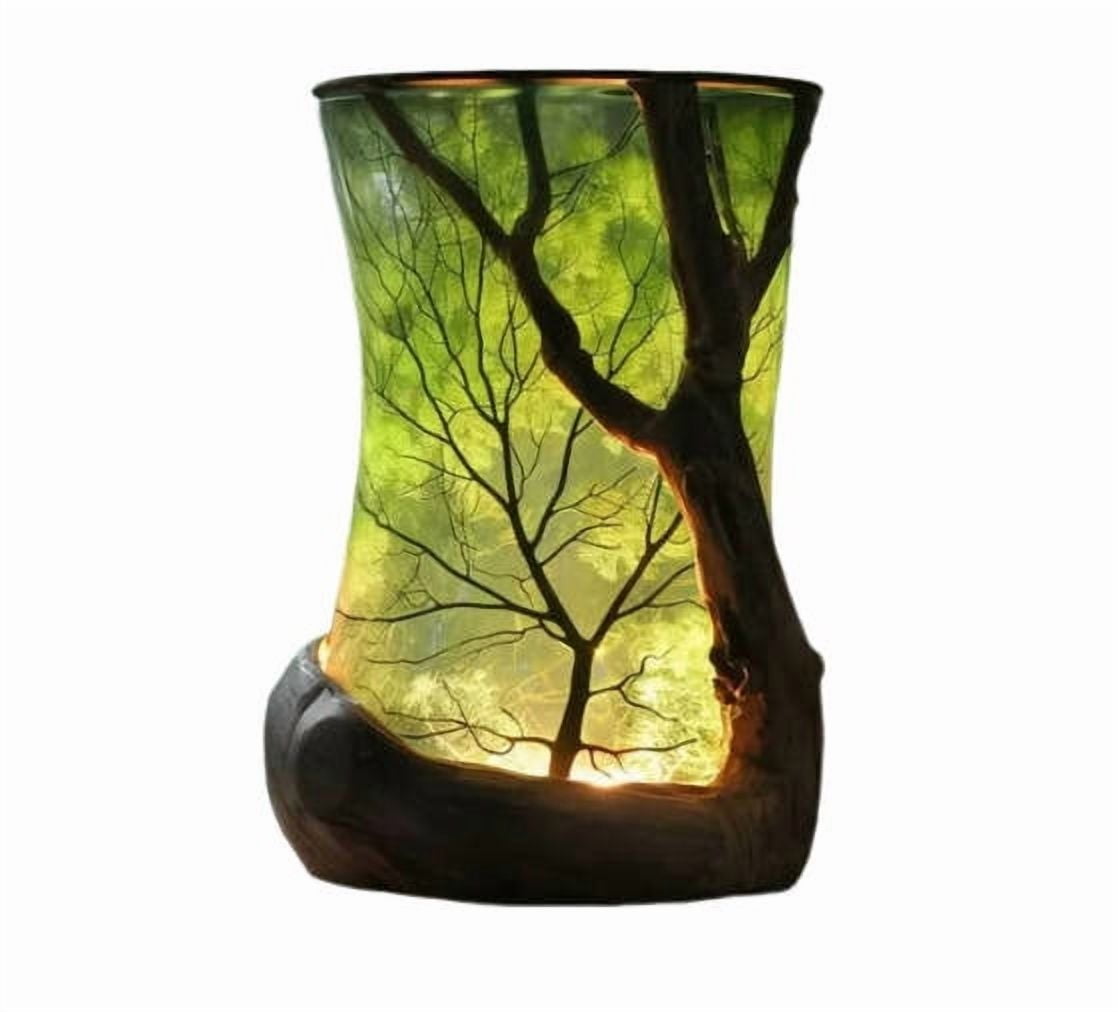 Nature-Inspired Ambient Desk Lamp Forest Theme with Warm Lighting for Bedroom Living Room Relaxation