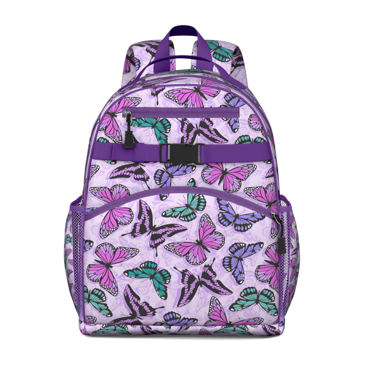 Nature-Inspired Butterfly Illustration Backpack - Waterproof ...