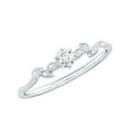 thumbnail image 1 of Rosec Jewels Nature Inspired Diamond Promising Ring for Women - 5 MM - EF-VS Quality, 10K White Gold, US 6.00, 1 of 8