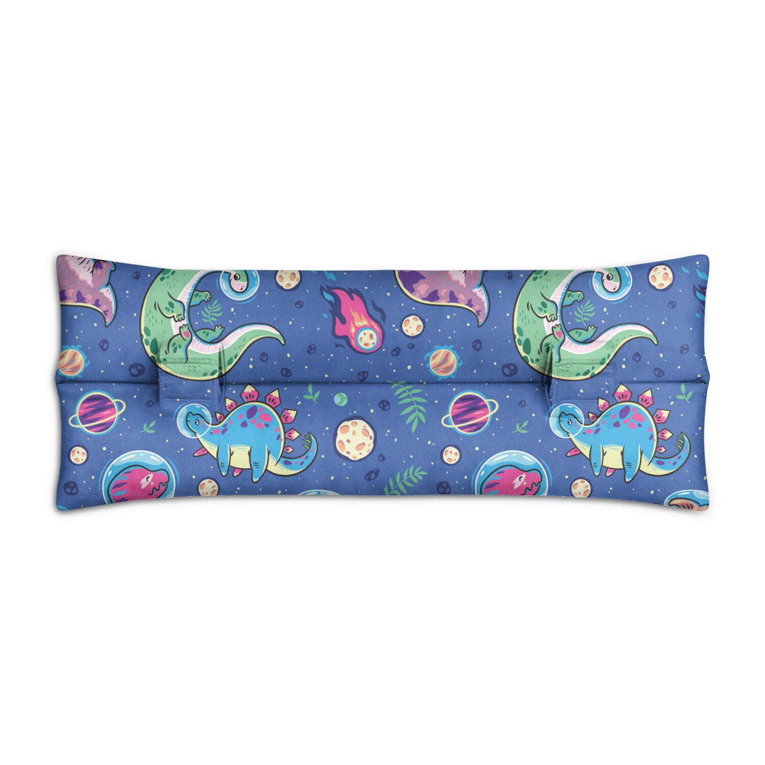 Nature Inspired Dinosaur Seatbelt Pillow - Post Surgery Recovery Cushion - Earthy & Comfortable Dino Print