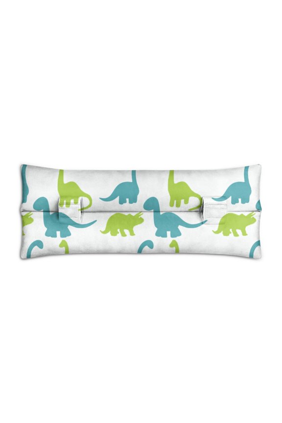 Nature Inspired Dinosaur Seatbelt Pillow - Post Surgery Recovery Cushion - Earthy & Comfortable Dino Print