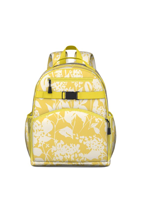 Nature Inspired Floral Print School Backpack for Heavy Loads