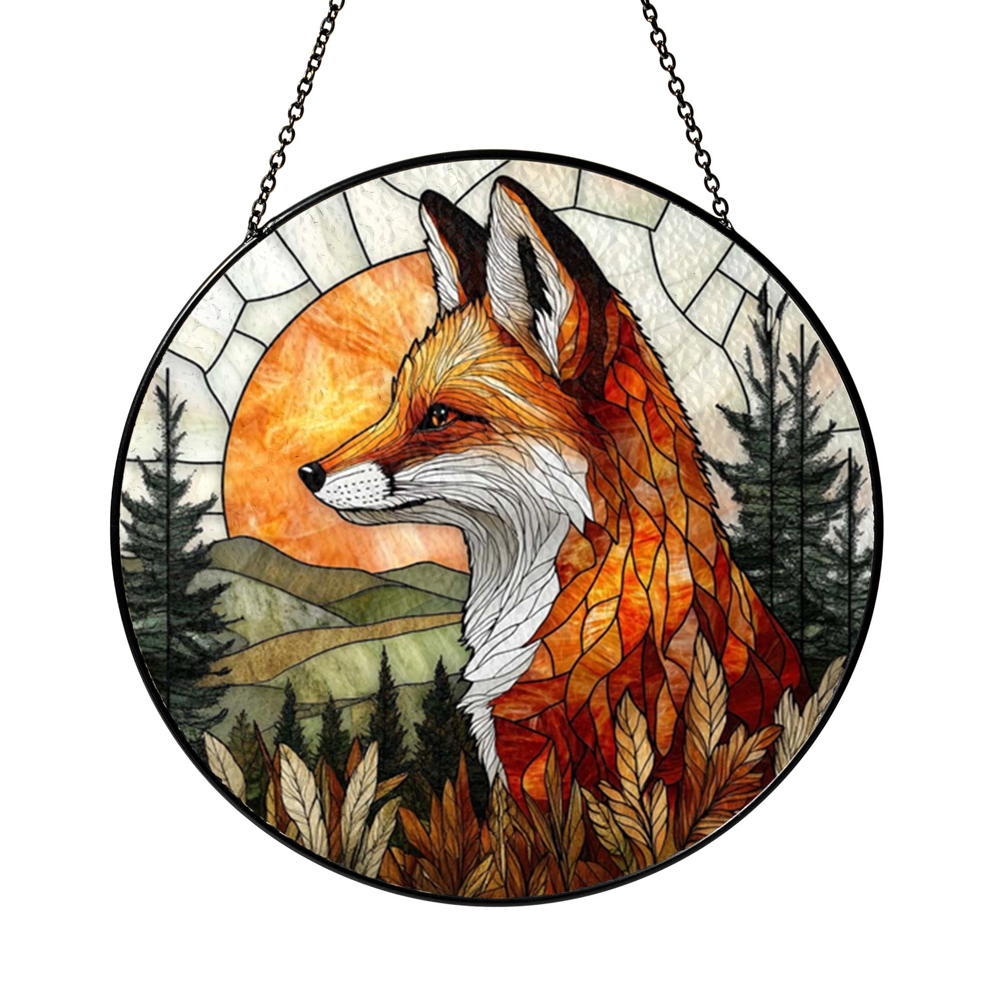 Nature Inspired Forest Animal Window Decor – Decorative Glass Panel ...