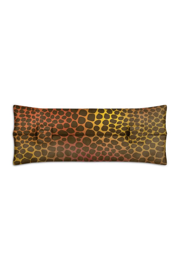 Nature-Inspired Giraffe Seatbelt Pillow - Chest Protector After Surgery for Mastectomy/Heart Procedures - Artistic Brown Animal Print Cushion with Pressure-Relieving Padding