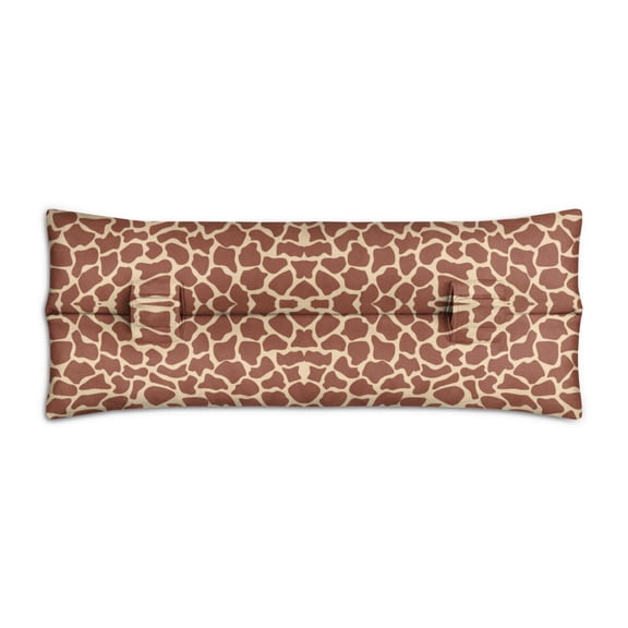 Nature-Inspired Giraffe Seatbelt Pillow - Chest Protector After Surgery for Mastectomy/Heart Procedures - Artistic Brown Animal Print Cushion with Pressure-Relieving Padding