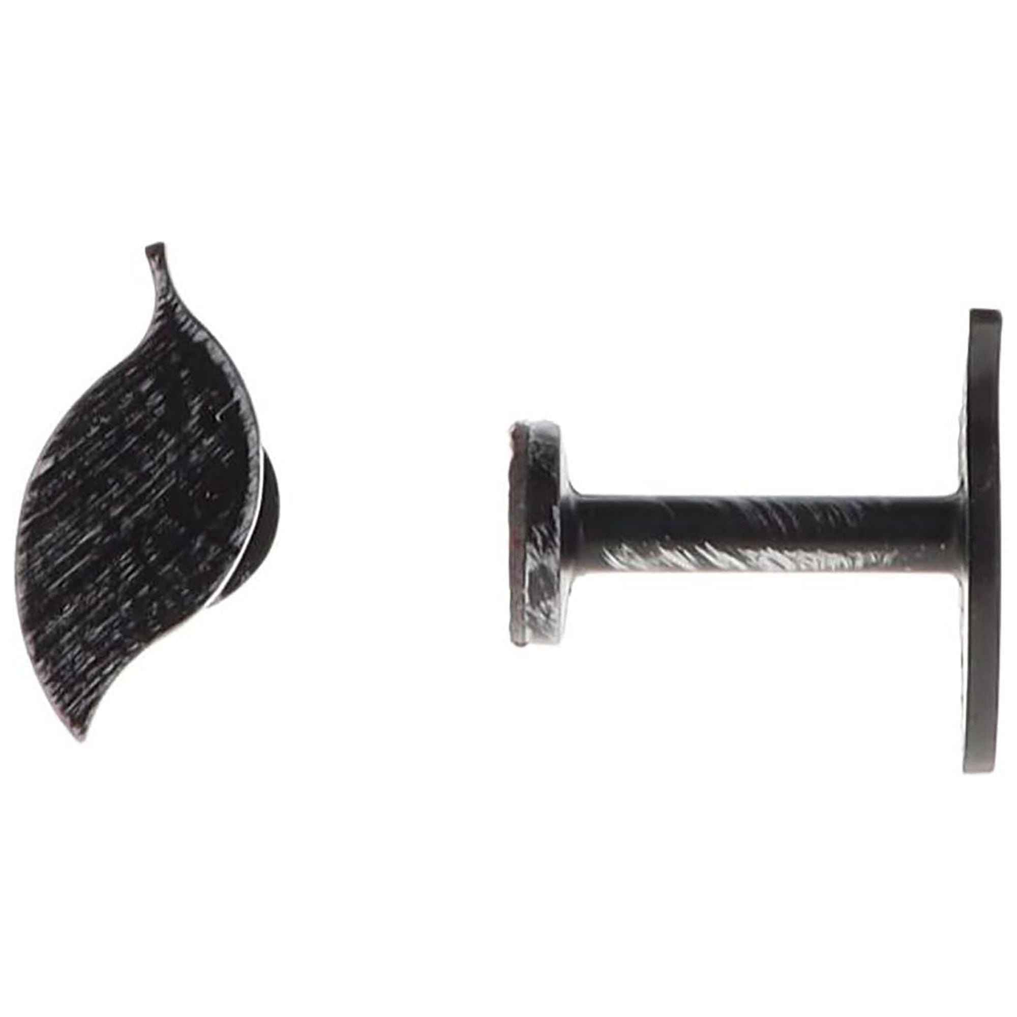 NatureInspired Leaf Curtain Tieback Hooks Set of 2 Adhesive Metal