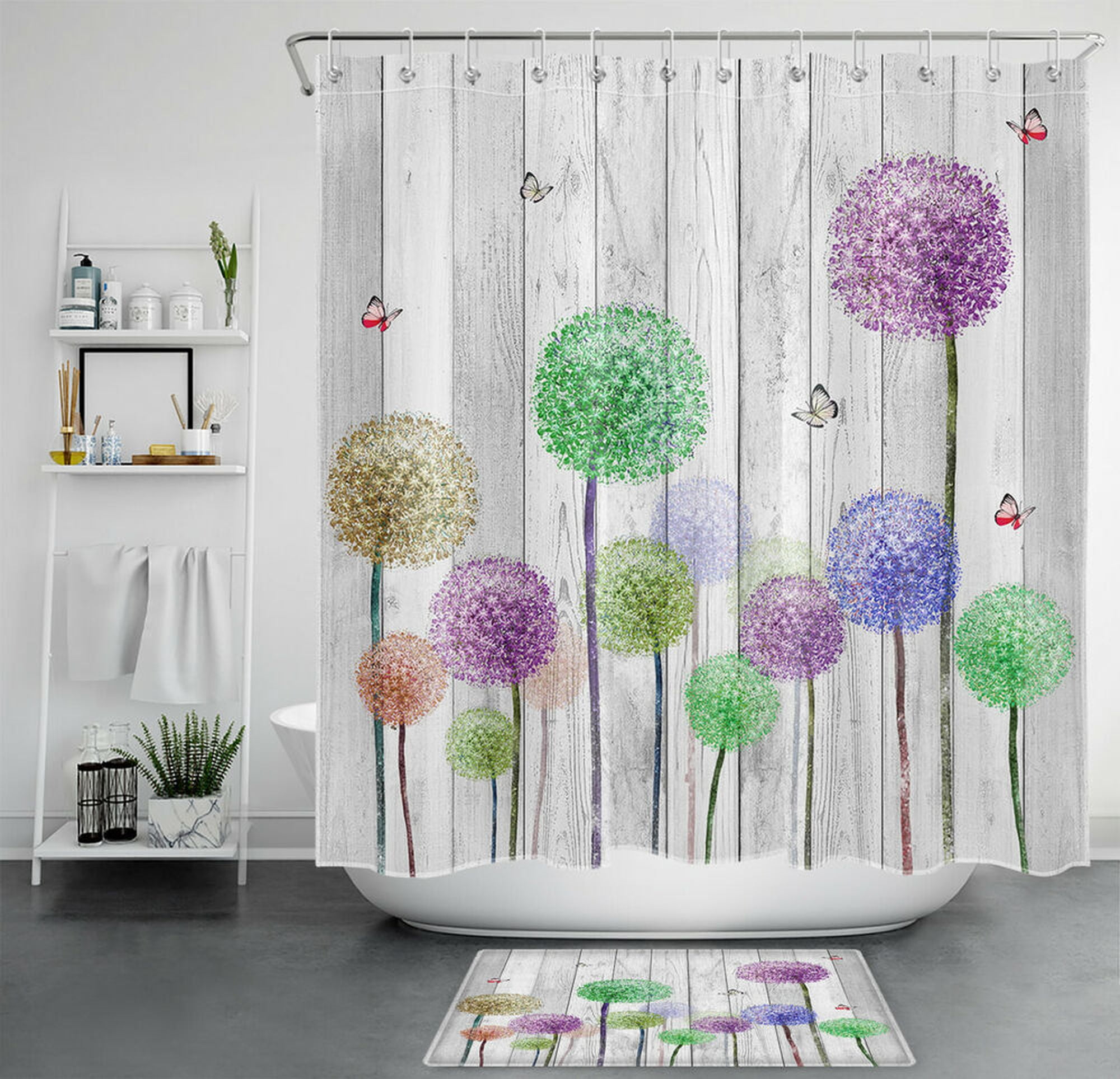 NatureInspired Rustic Forest Shower Curtain Woodland Bathroom Decor