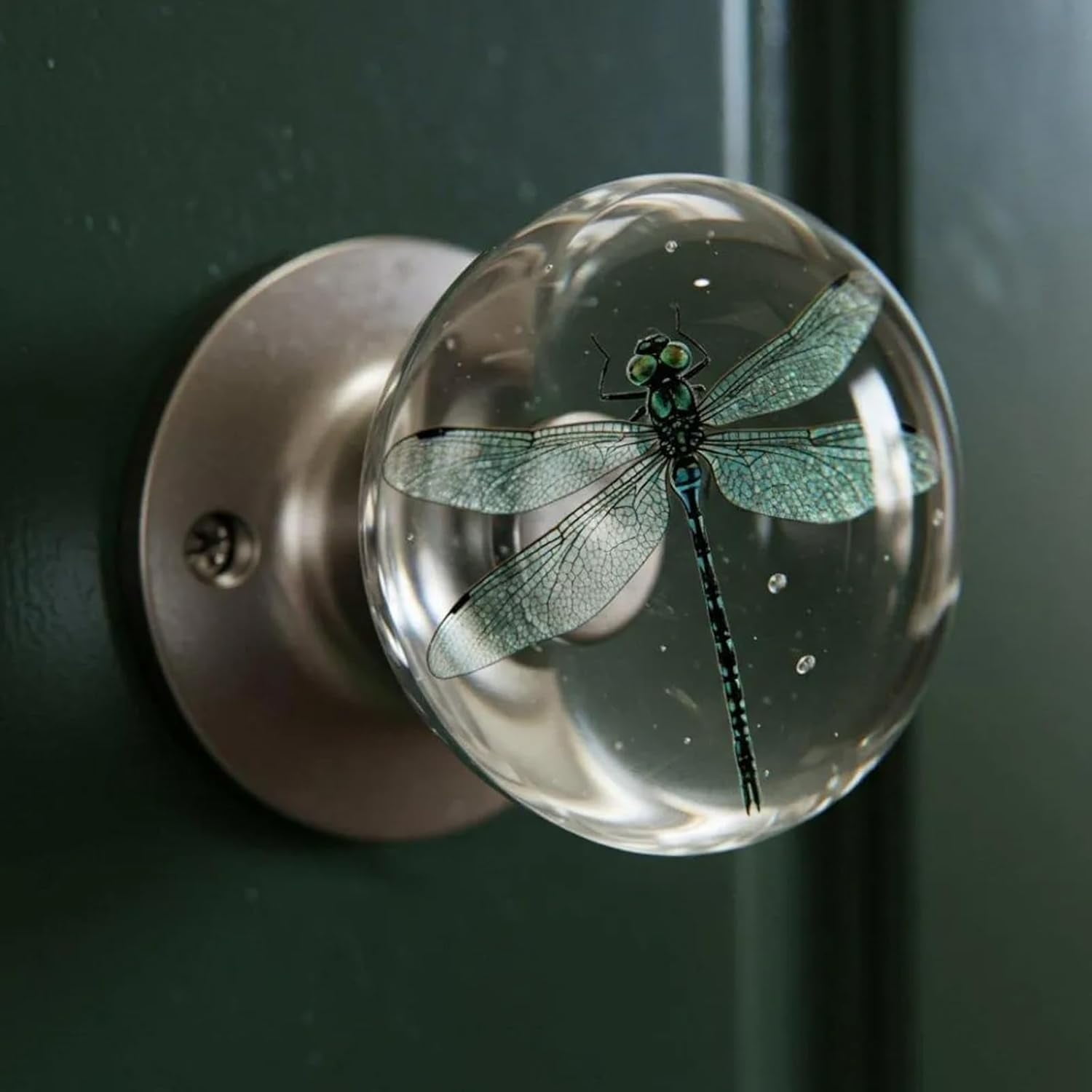 NatureInspired Transparent Doorknob Unique Decorative Door Handle