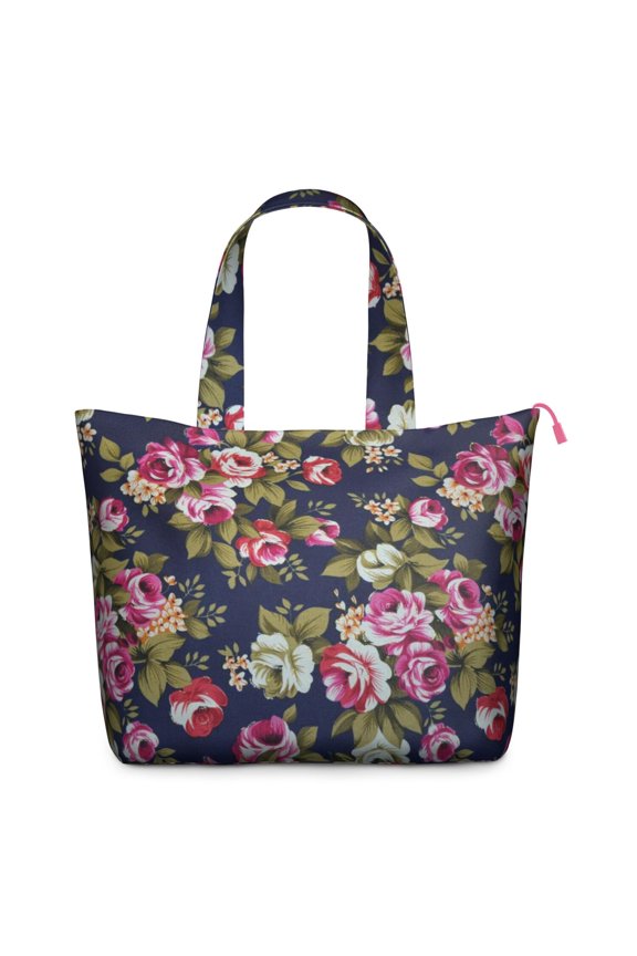 Nature Inspired Travel Tote Bag, Zippered Shoulder Bag with Multiple Pockets, Perfect for Fitness Enthusiasts
