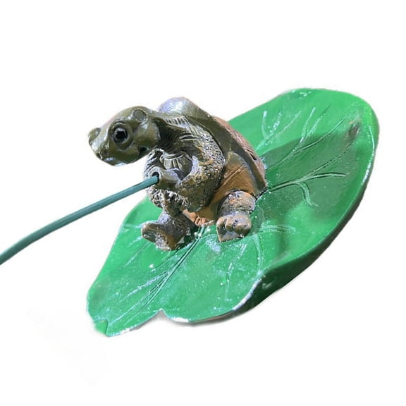 Nature Inspired Turtle Figurine With Resin Decoration For Pond Or Home Decor