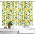 thumbnail image 1 of Nature Kitchen Curtains Lemon Tree Branches Yummy Delicious Gardening Design, Window Drapes for Cafe Decor, Fabric 2 Panels 26x36 Inch, 1 of 6