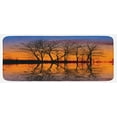 thumbnail image 1 of Nature Kitchen Mat, Landscape from Mother Earth Sunset by the Lake with Fall Trees Forest Life Image, Plush Decorative Kitchen Mat with Non Slip Backing, 47" X 19", Multicolor, by Ambesonne, 1 of 1