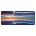 thumbnail image 1 of Nature Kitchen Mat, Thunder over the Sea with Reflections Storm Theme Mother Earth Theme Image, Plush Decorative Kitchen Mat with Non Slip Backing, 47" X 19", Orange Blue, by Ambesonne, 1 of 1