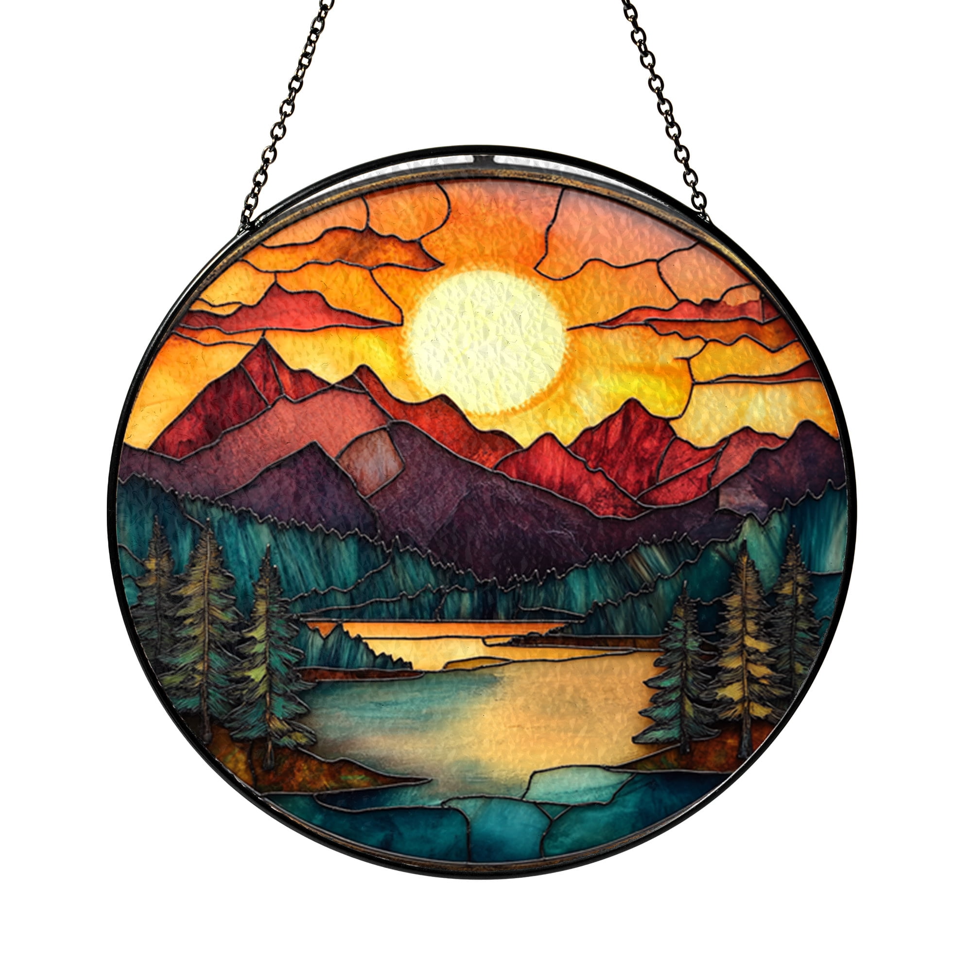 Customized Window Scenery Nature Landscape Window Decor – Mountain Range Design - Walmart.com