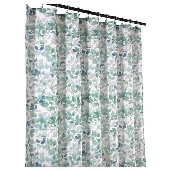 Nature Leaf Shower Curtain - Sage Green Bathroom Decor 72x70 inches