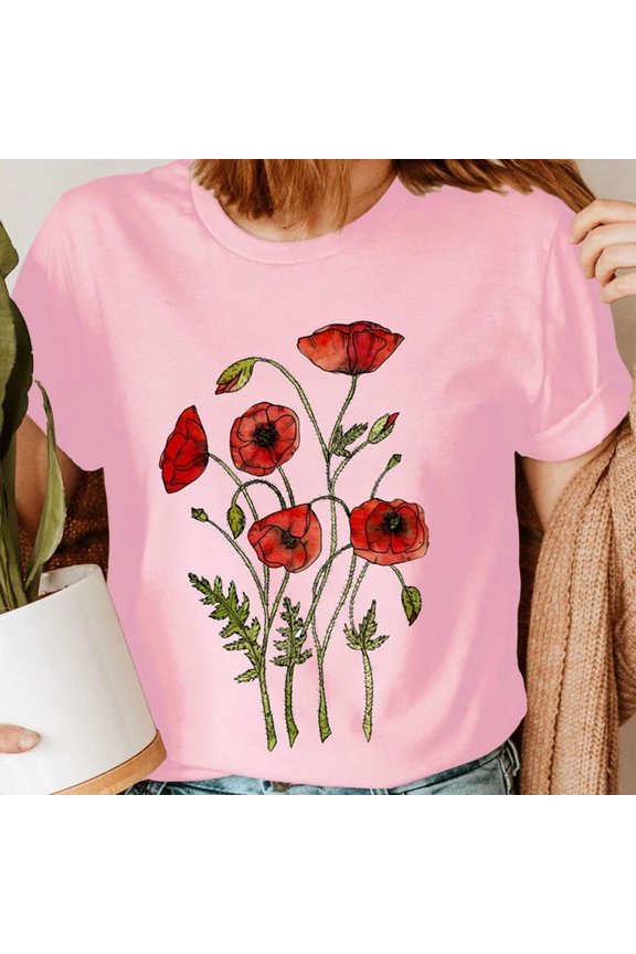 Nature Lover Wildflower Everyday Design T-shirt