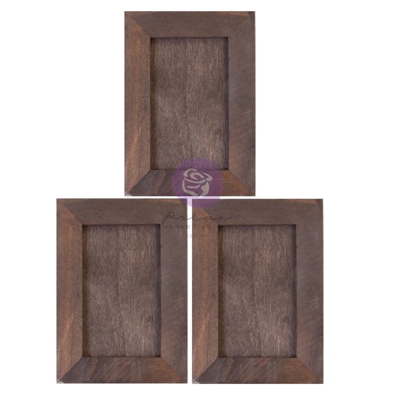 Nature Lover Wood Frames 3/Pkg-4.25"X3"X.25"