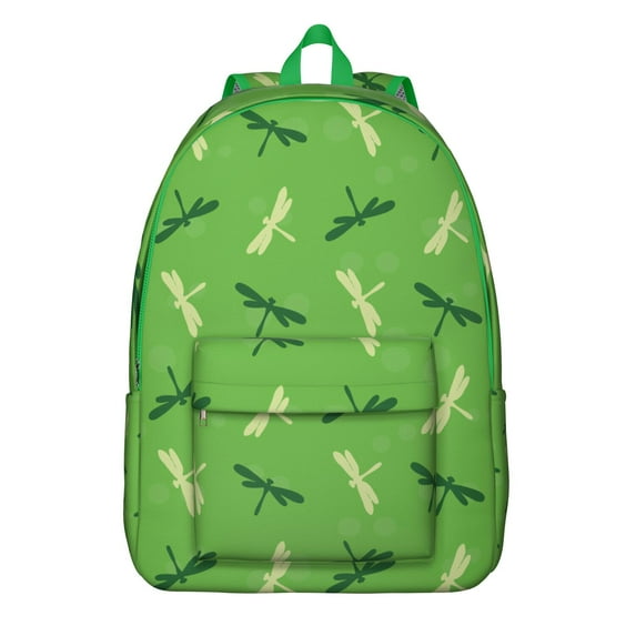 Nature Lover’s Dragonfly Backpack, Waterproof School Bag with Elegant Insect Print Pattern, Lightweight and Durable for Students