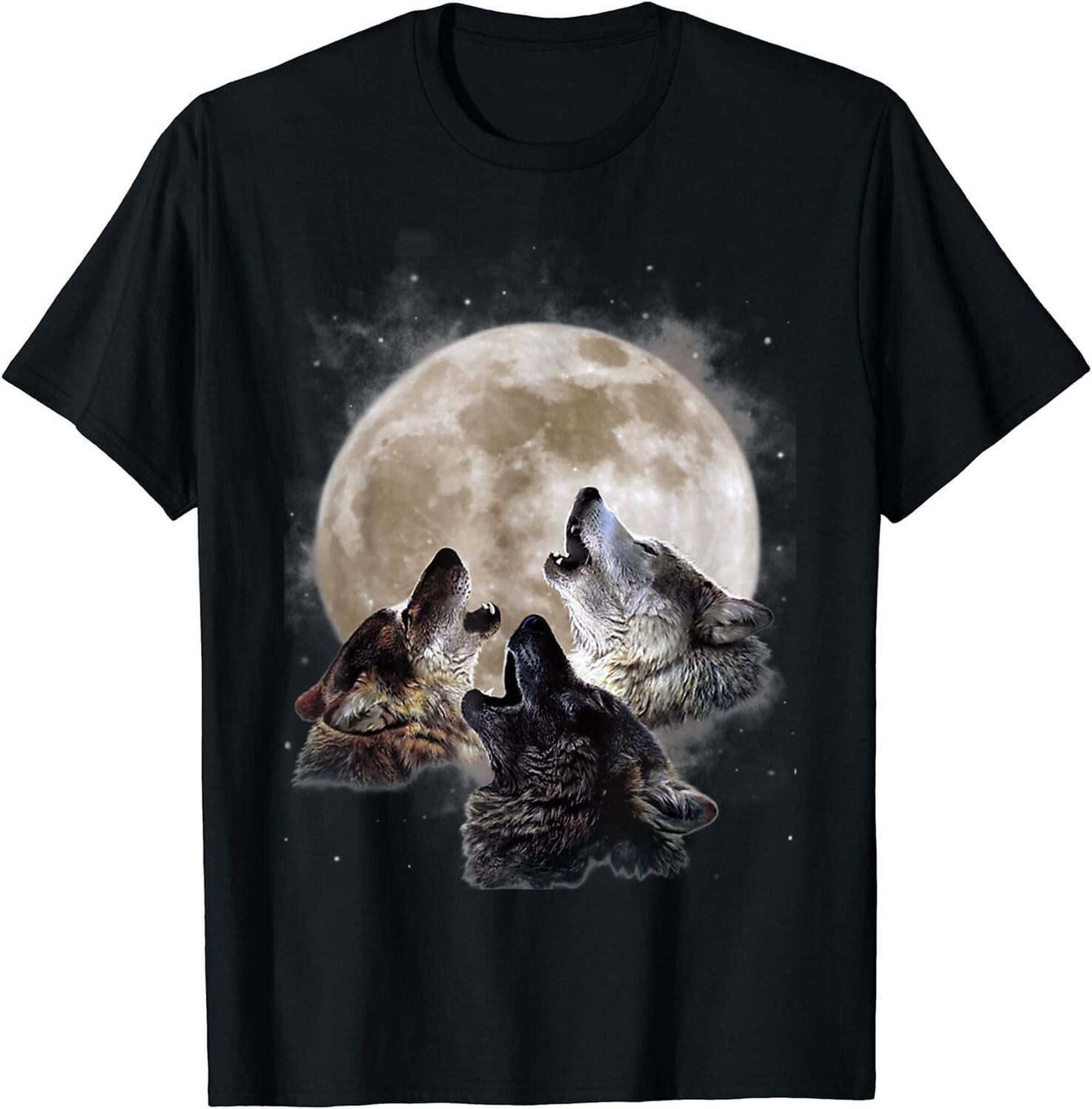 Nature Lovers' Delight: Majestic Wolf T-Shirt for Nocturnal Wildlife ...