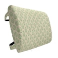 thumbnail image 1 of Nature Lumbar Pillow, Abstract Geometric Spring Themed Green Leaves Repeating Pattern on White Background, Soft Back Cushion Office Chairs with Adjustable Straps, 14" x 13", Green White, by Ambesonne, 1 of 7