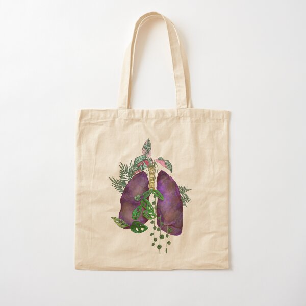Culture in Nature Purple Clover Canvas Tote Bag