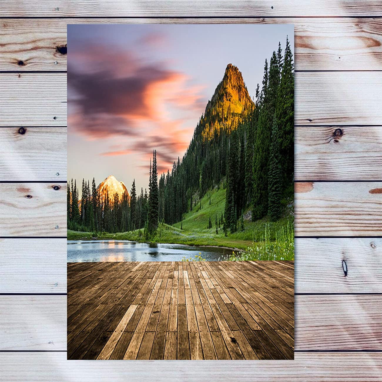 Nature MT Rainier Canvas Wall Art For Living Room Modern Artwork Tipsoo