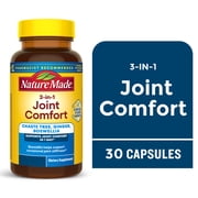 Nature Made 3-In-1 Joint Comfort Capsules, Chaste Tree, Ginger & Boswellia, 30 Count