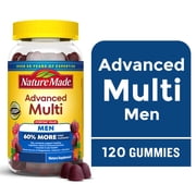 Nature Made Advanced Multivitamin Gummies For Men with Magnesium, Calcium & B Vitamins, 120 Ct to Support General Wellness for Men