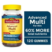 Nature Made Advanced Multivitamin Gummies For Men with Magnesium, Calcium & B Vitamins, 120 Ct to Support General Wellness for Men