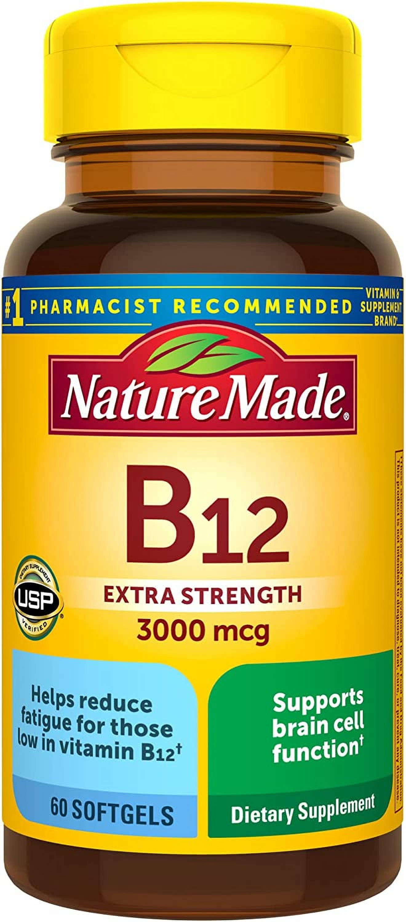 Nature Made B-12 Vitamin 3000 mcg Liquid Softgels 60 ea