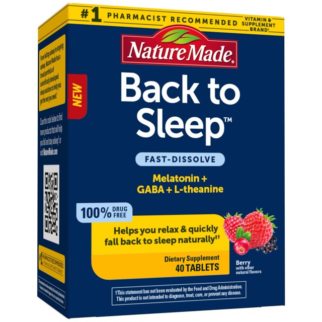 Nature Made Back to Sleep, Melatonin FastDissolve, Helps You Fall Back