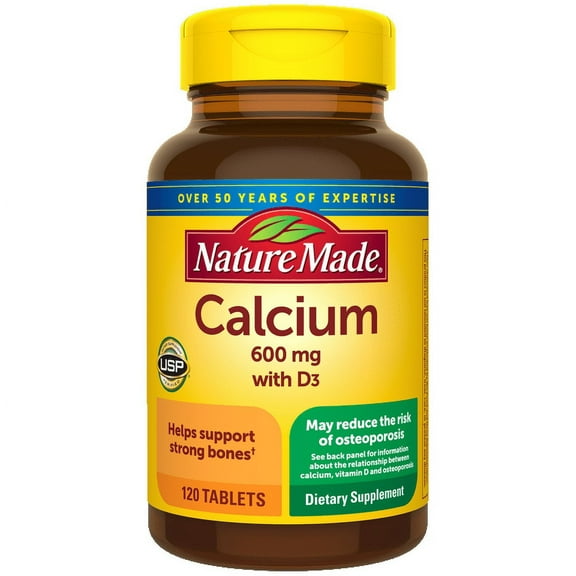 Nature Made Calcium 600Mg With Vitamin D 400 Iu Tablets - 120 Ea