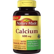 Nature Made Calcium Helps Build & Support Strong Bones 600 mg