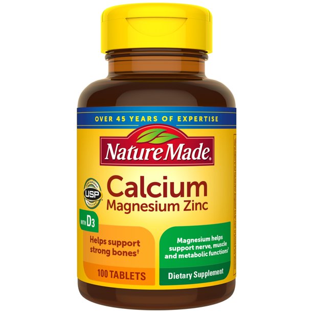 Nature Made Calcium, Magnesium Oxide, Zinc with Vitamin D3 helps