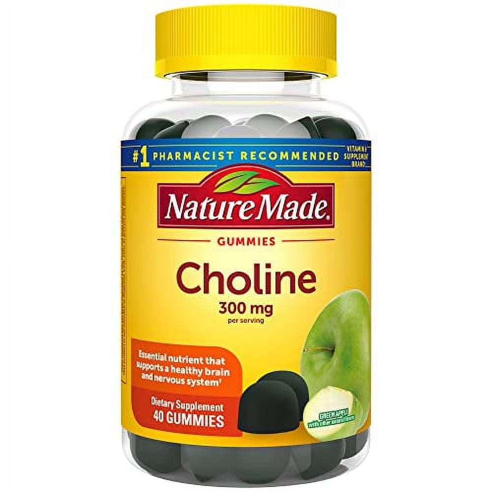 Nature Made Choline Supplements, Supports Liver Health, Nervous System ...